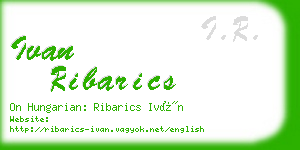 ivan ribarics business card